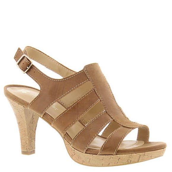 Naturalizer Shoes - Naturalizer Preya Leather Cage Platform Sandal.